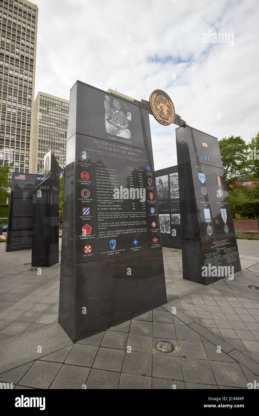 Philadelphia korean war Memorial Veterans Memorial Park USA Banque D'Images