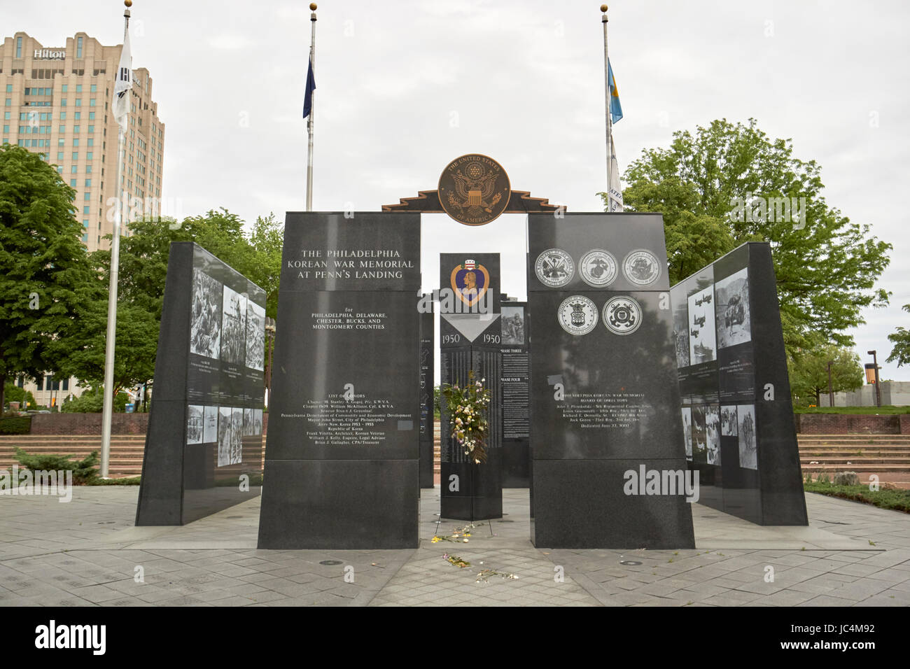 Philadelphia korean war Memorial Veterans Memorial Park USA Banque D'Images