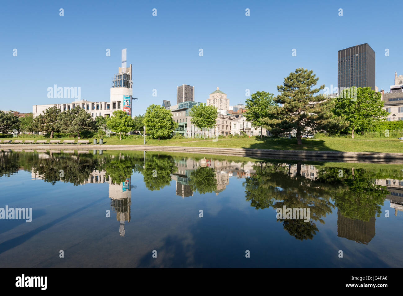Montréal, Canada - 10 juin 2017 : Pointe-a-Calliere Museum dans le Vieux-Port de Montréal Banque D'Images
