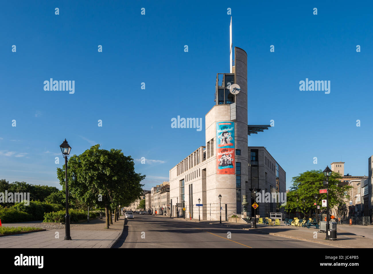 Montréal, Canada - 10 juin 2017 : Pointe-a-Calliere Museum dans le Vieux-Port de Montréal Banque D'Images
