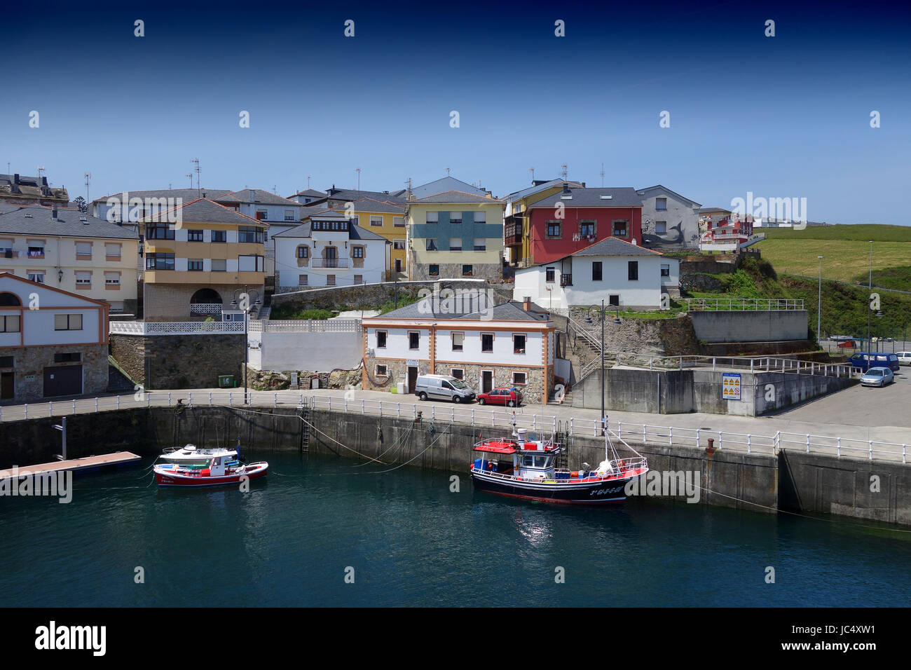 Puerto de Vega dans les Asturies au nord de l'Espagne Banque D'Images