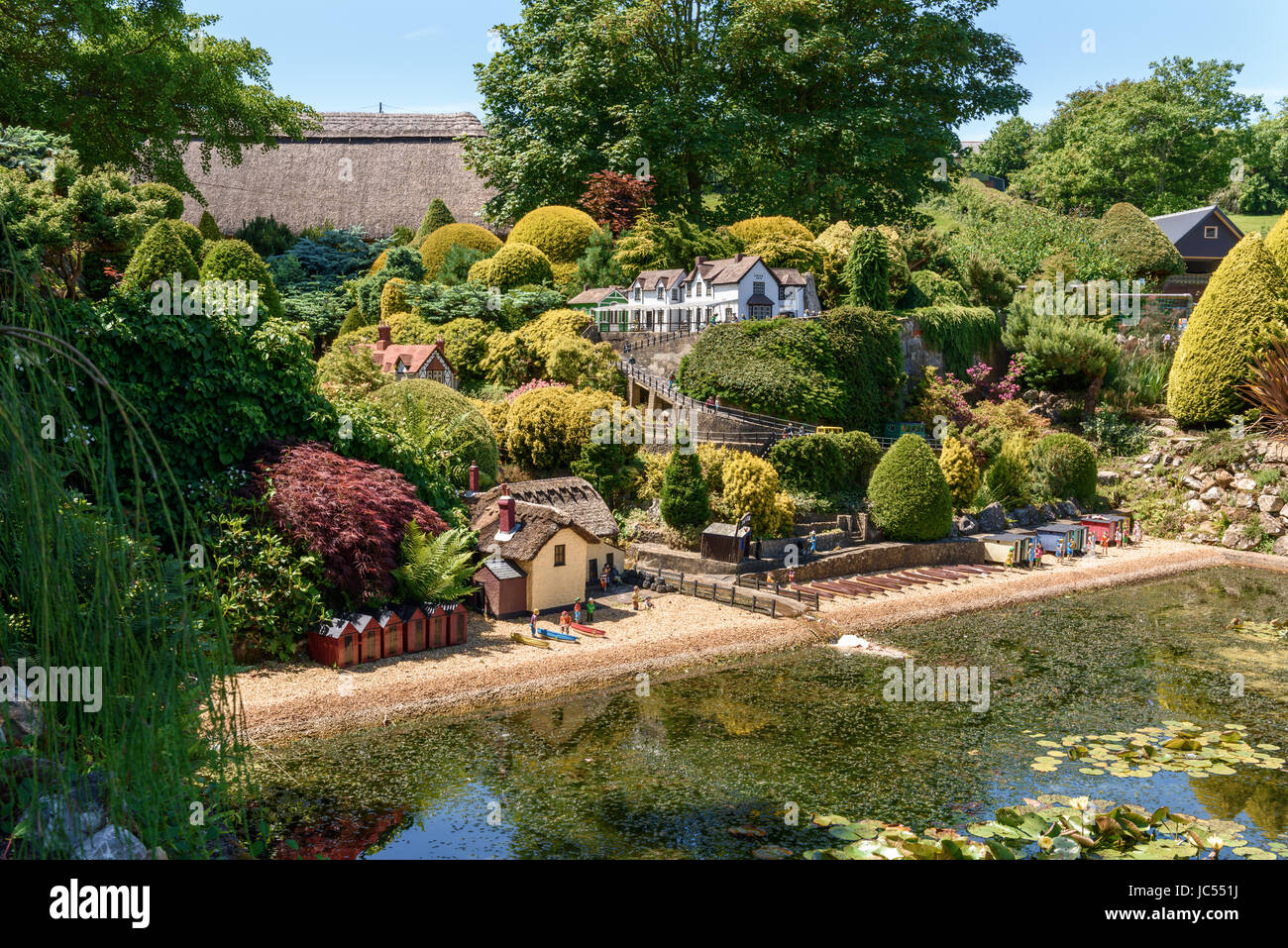 Village modèle, Godshill, île de Wight, Royaume-Uni Banque D'Images