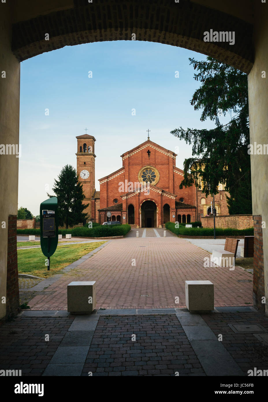 L'Abbaye de Chiaravalle della Colomba dans la Région Emilia Romagna de l'Italie Banque D'Images