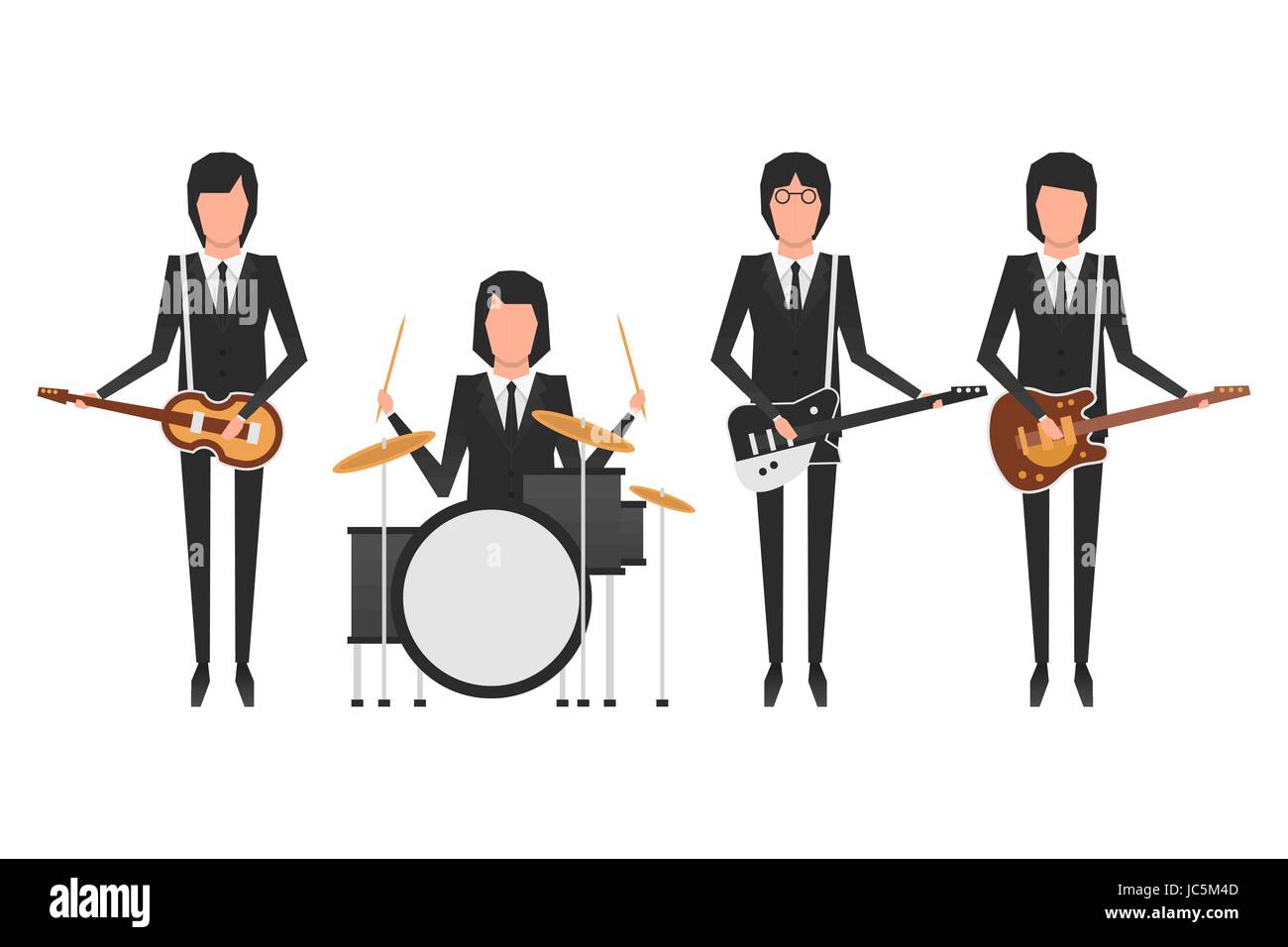 Les Beatles Illustration de Vecteur