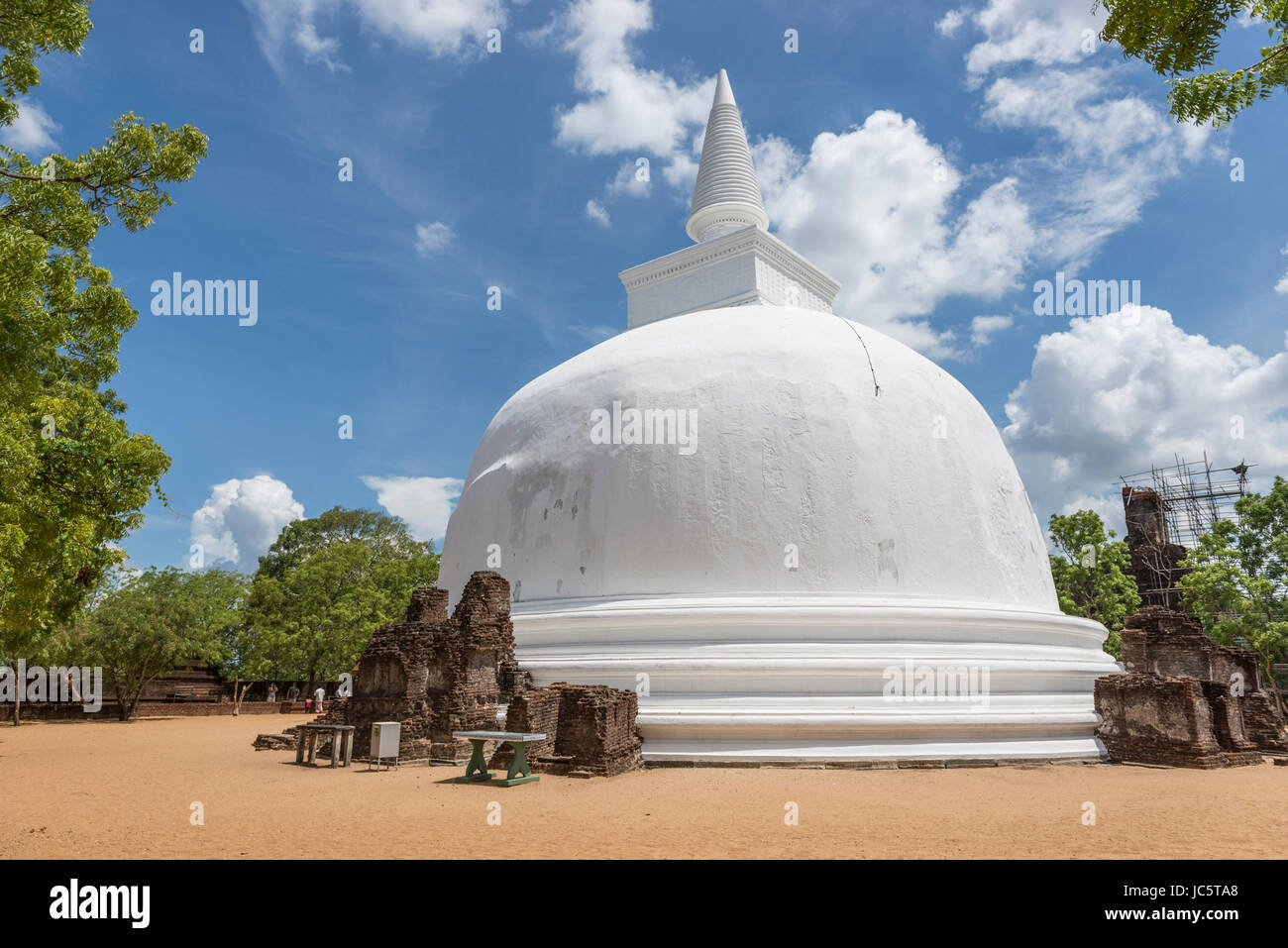 La ville ancienne de Polonnaruwa,prises au Sri Lanka. Banque D'Images