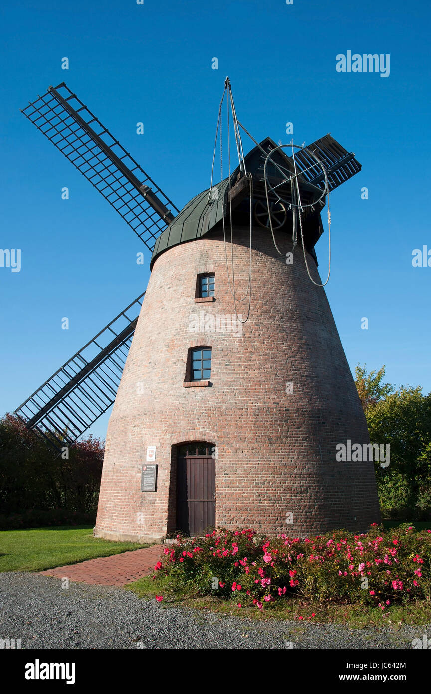 Mill, moulin de chèvre néerlandais, Soehlde, cercle Hildesheim, Basse-Saxe, Allemagne, Muehle, Hollaender de Bockwindmuehle, Kreis Hildesheim, Basse-Saxe, de Banque D'Images