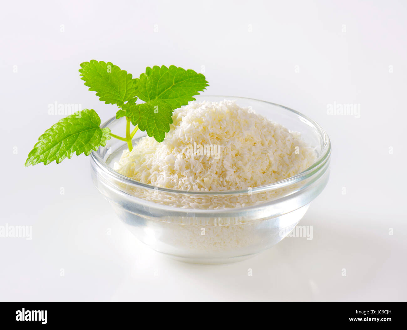 La viande séchée de coco non sucré, râpé Banque D'Images