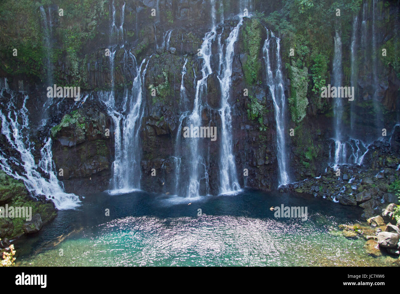 Cascade de Langevin à la réunion Banque D'Images