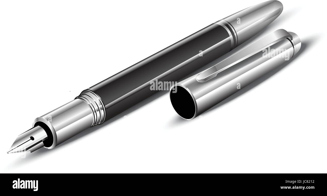 Stylo élégant Stylographic - Instruments d'écriture Illustration de Vecteur Stylo élégant Stylographic - Instruments d'écriture Illustration de Vecteur