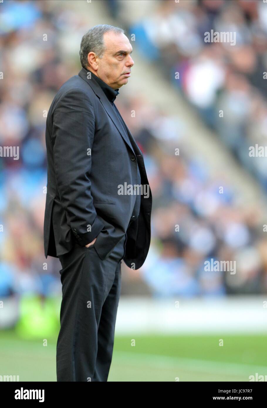 AVRAM GRANT MANCHESTER CITY V PORTSMOUTH CITY OF MANCHESTER EASTLANDS ST Manchester en Angleterre le 31 janvier 2010 Banque D'Images