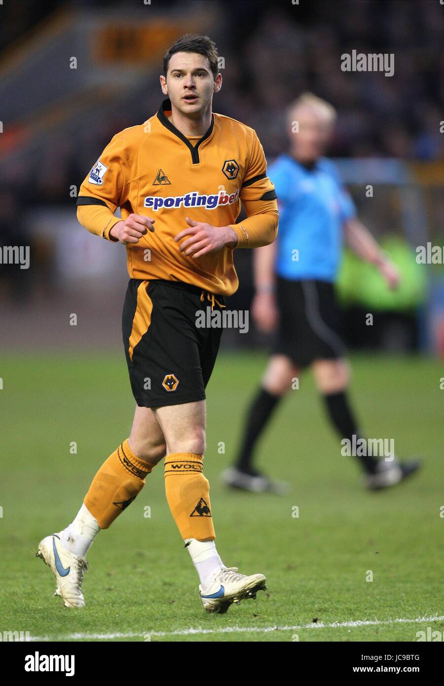 MATT JARVIS DE WOLVERHAMPTON Wolverhampton Wanderers FC MOLINEUX ANGLETERRE 06 Mars 2010 Banque D'Images