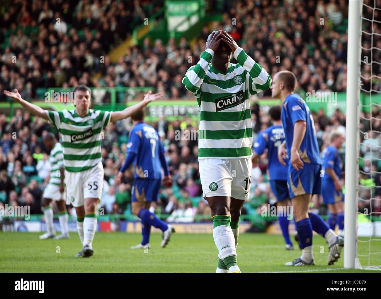 MARC-ANTOINE FORTUNE MLLE CELTIC V ST JOHNSTONE.Celtic Park Glasgow Ecosse 20 Mars 2010 Banque D'Images