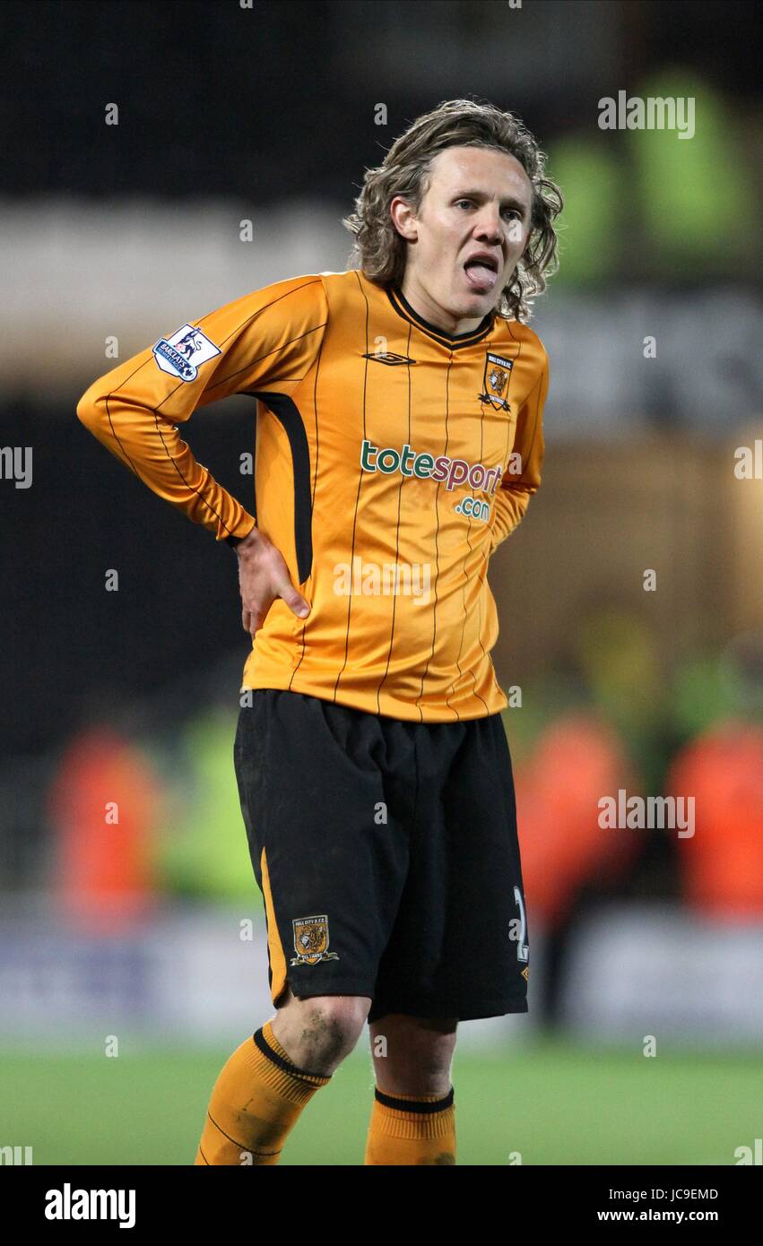 JIMMY BULLARD HULL CITY V ASTON VILLA KC Stadium HULL ANGLETERRE 21 Avril 2010 Banque D'Images