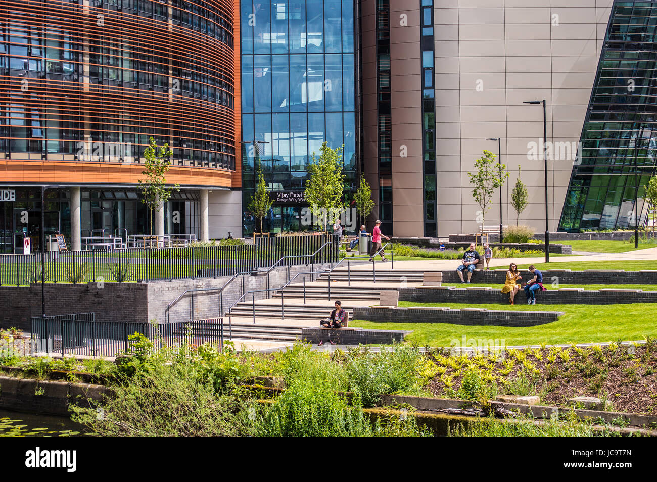 Vijay Patel building de l'Université de Montfort, Leicester, Angleterre Banque D'Images