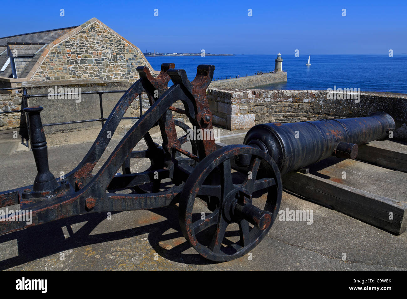 Château Cornet, St Peter Port, Guernsey, Channel Islands, Europe Banque D'Images