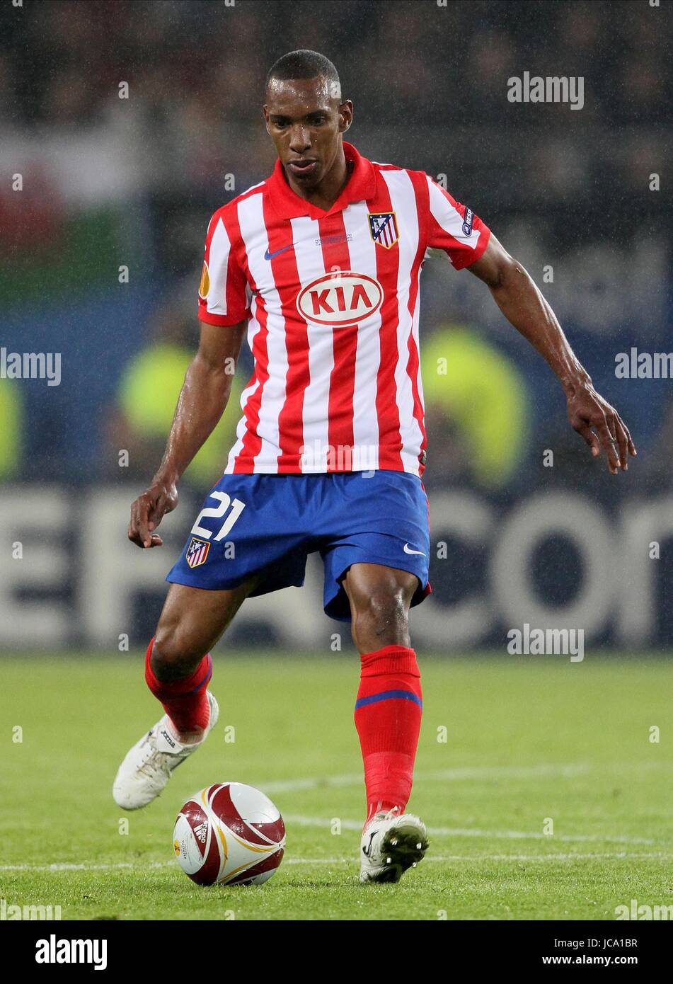 LUIS PEREA Atletico Madrid Atletico Madrid la HSH Nordbank Arena HAMBURG ALLEMAGNE 12 Mai 2010 Banque D'Images