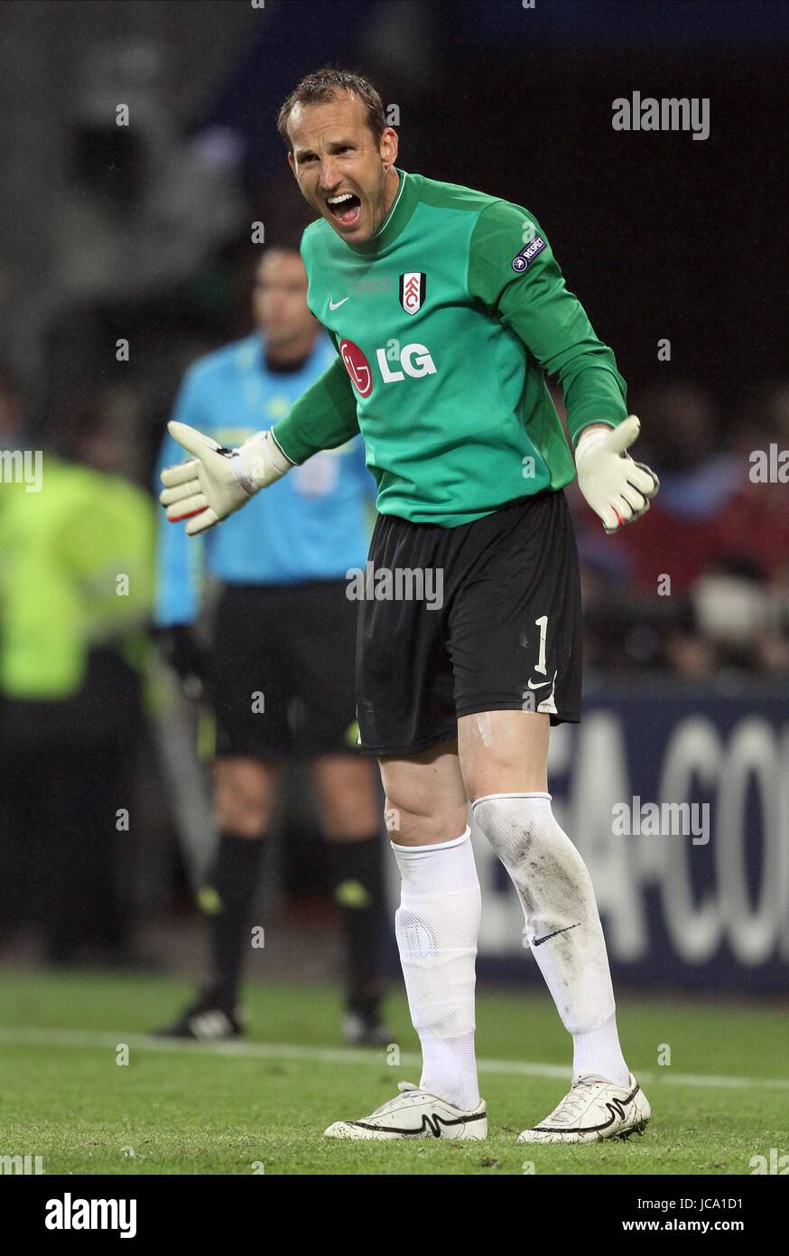 SIMAO Atletico Madrid Atletico Madrid la HSH Nordbank Arena HAMBURG ALLEMAGNE 12 Mai 2010 Banque D'Images