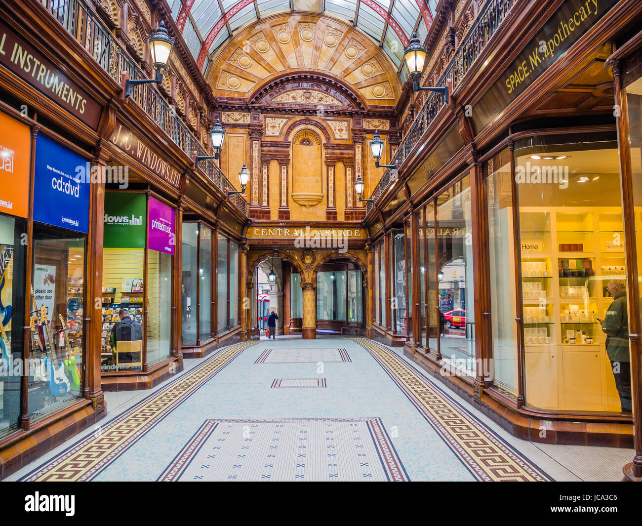 Arcade centrale, Newcastle upon Tyne Banque D'Images