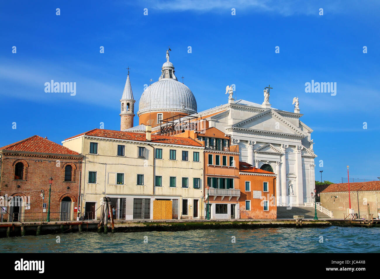 Basilique del Santissimo Redentore sur l''île de Giudecca à Venise, Italie. Il a été construit comme une église votive de remercier Dieu pour la délivrance de la ville fr Banque D'Images