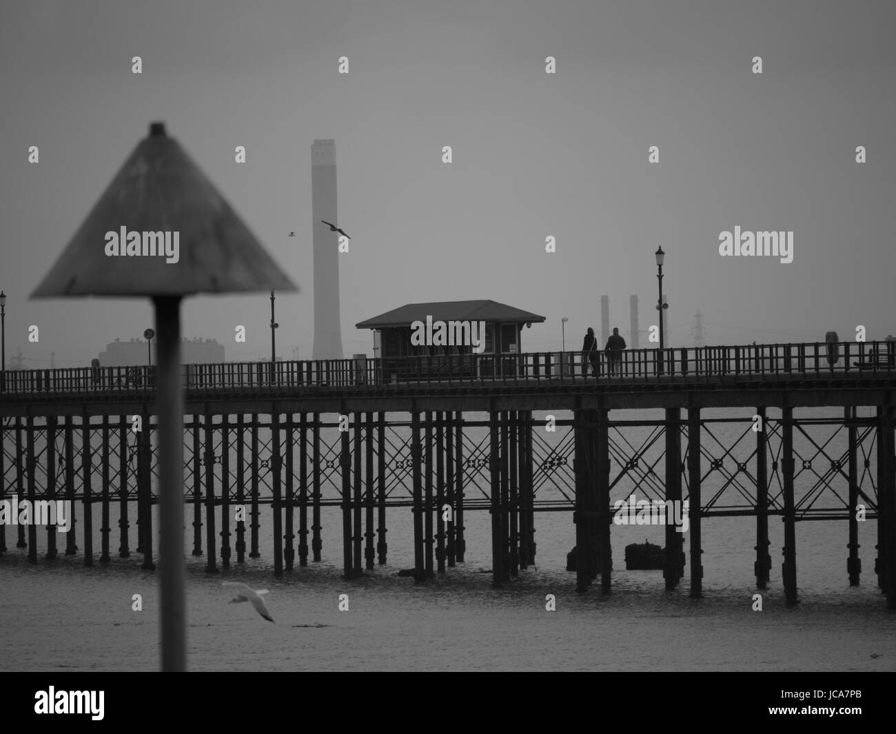 Jetée de Southend, Southend On Sea, Essex, Angleterre, RU, > Banque D'Images