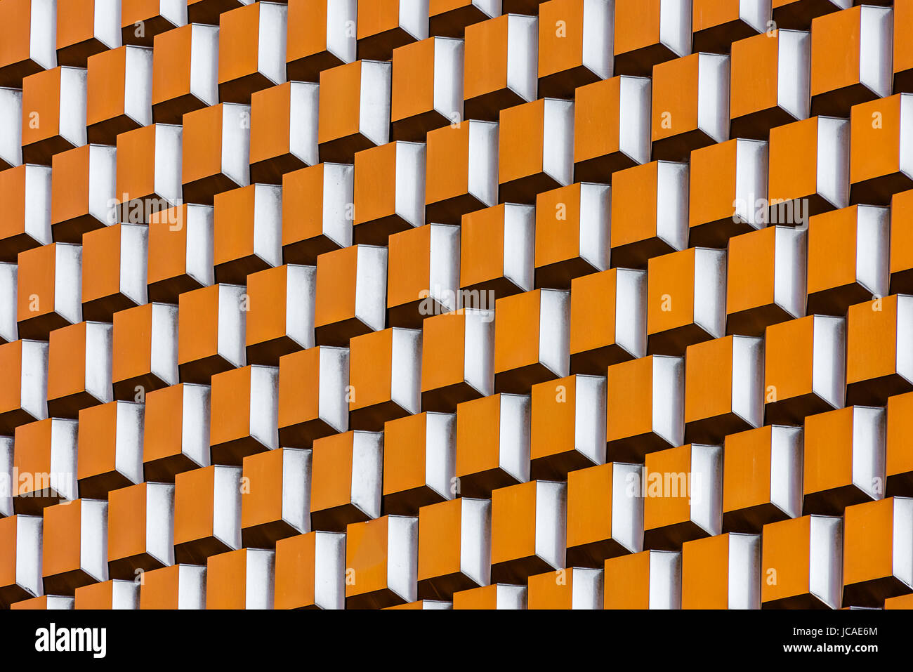 Mid-Century modèle Façade Banque D'Images