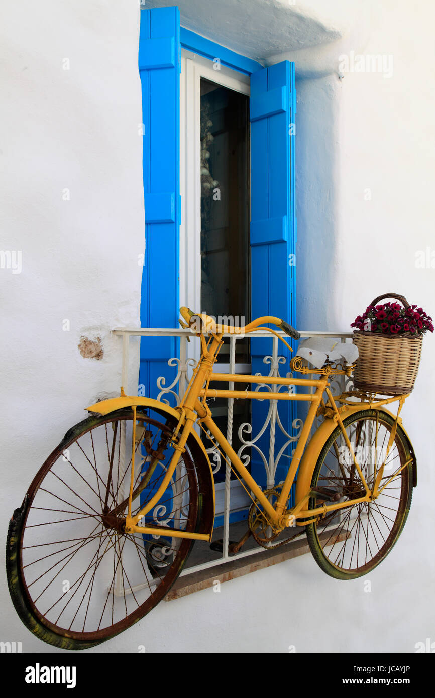 La Grèce, Cyclades, Naxos, Hora, location, Banque D'Images