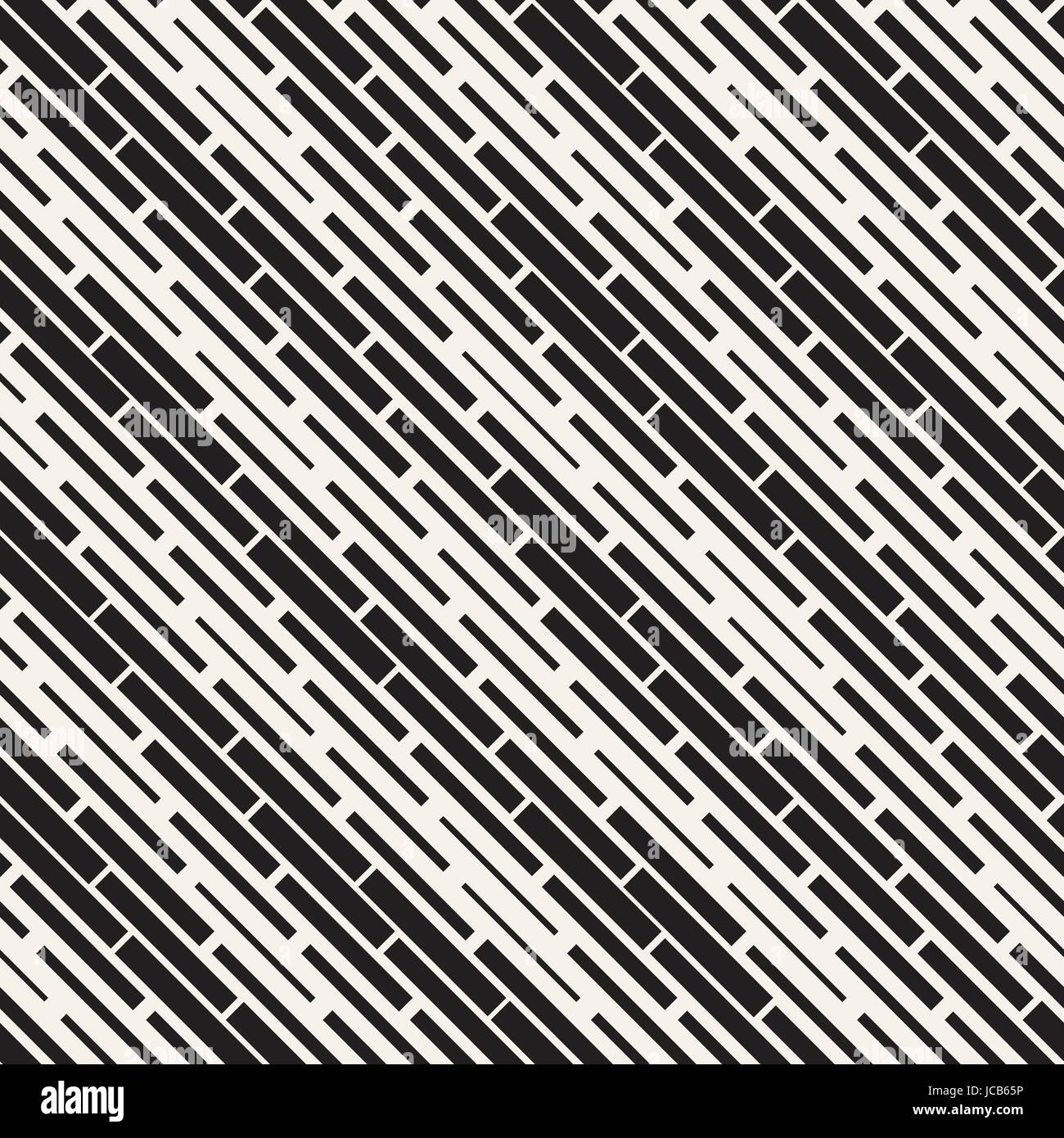 Noir et blanc motif Pointillés irréguliers. Seamless Background Vector abstrait moderne. Mosaïque rayures élégant Rectangle chaotique Illustration de Vecteur