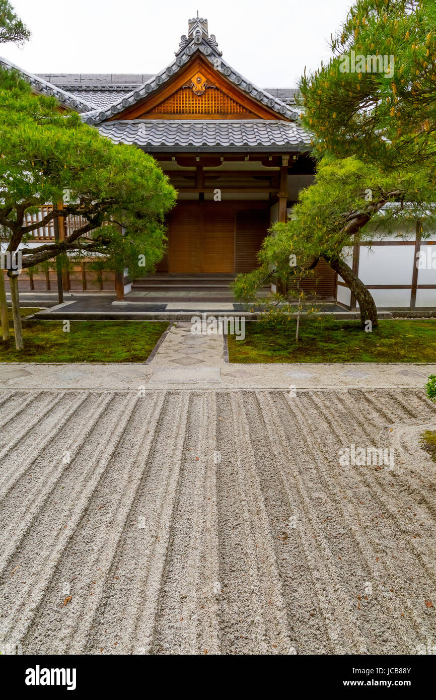 Ginkaku-ji ou Jisho-ji à Kyoto, Japon. Banque D'Images
