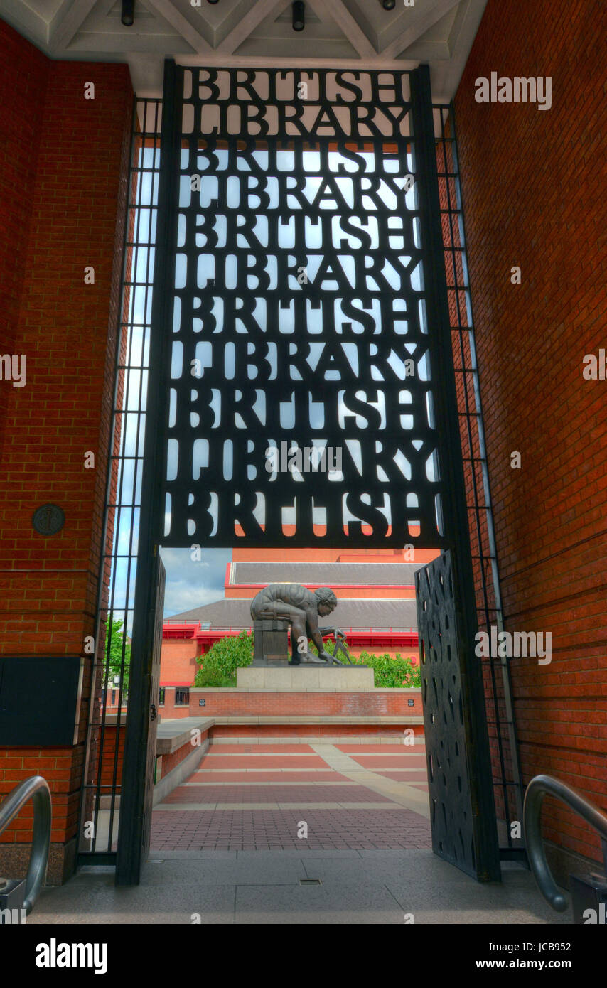 British Library à Londres, Royaume-Uni Banque D'Images