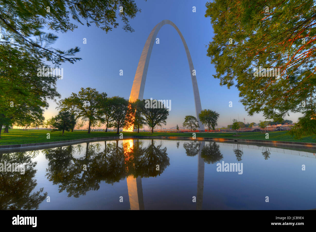 La Gateway Arch à Saint Louis, Missouri. Banque D'Images