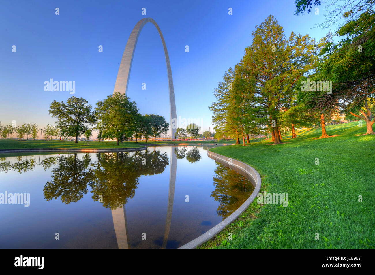 La Gateway Arch à Saint Louis, Missouri. Banque D'Images