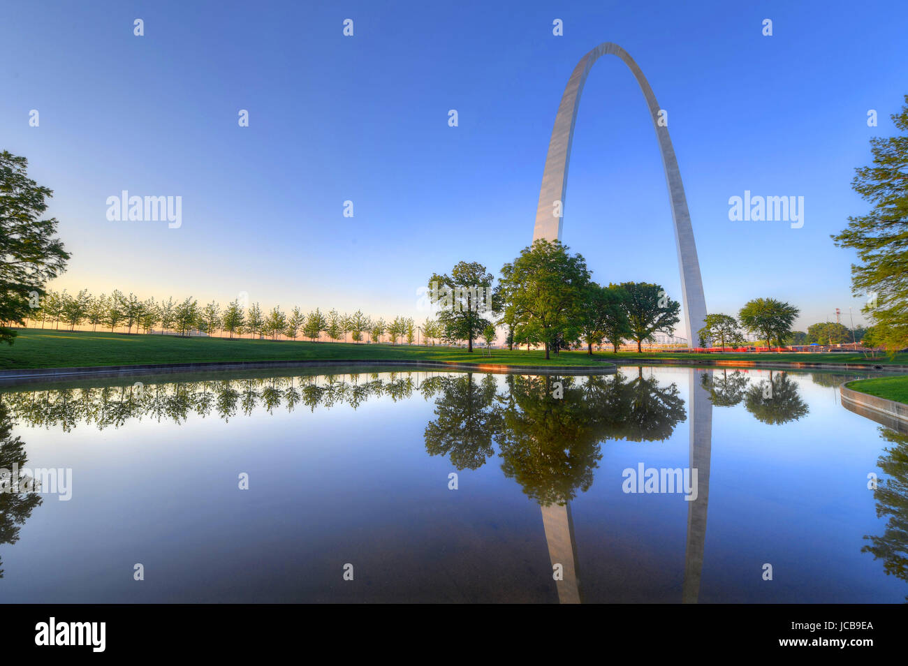 La Gateway Arch à Saint Louis, Missouri. Banque D'Images