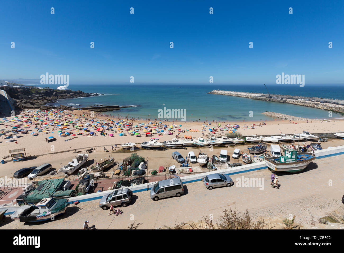 Vue De La Plage à Ericeira Sur La Côte Atlantique Portugal
