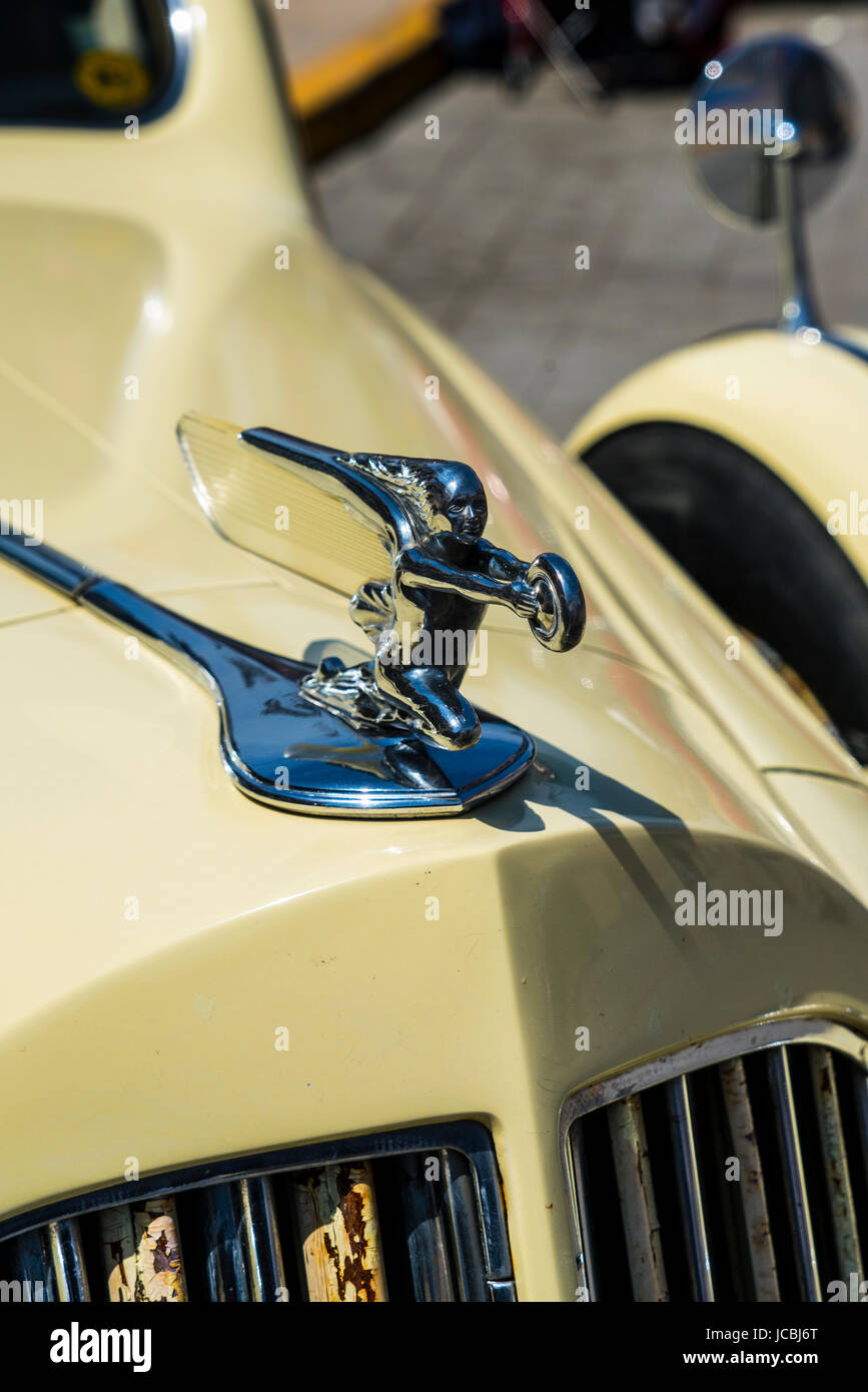 1939 Packard jaune antique à La Jolla Concourse d'élégance car show Banque D'Images
