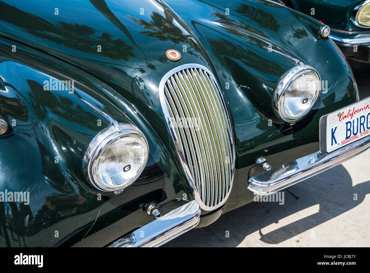 Jaguar anciens at La Jolla Concourse d'élégance car show Banque D'Images