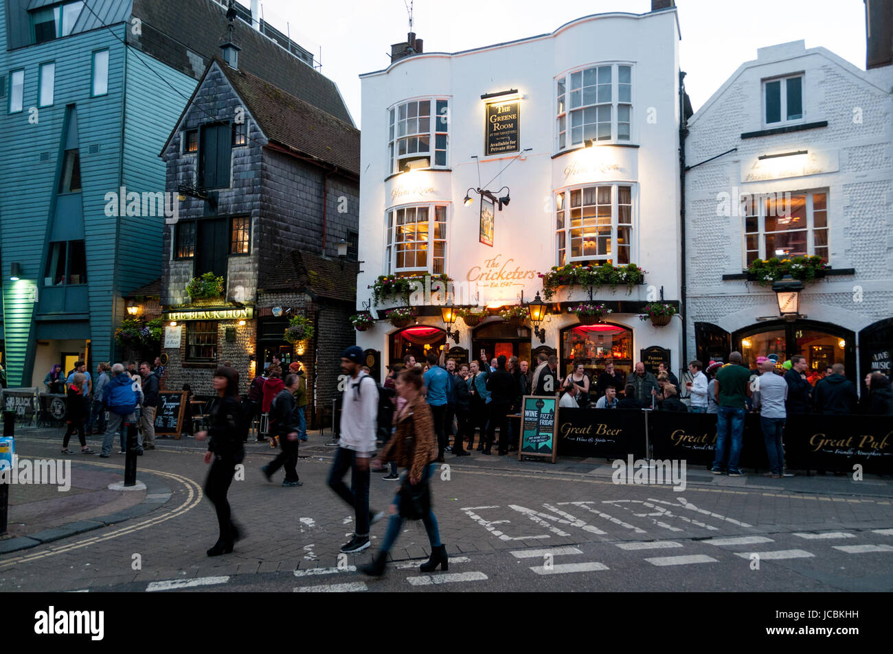 Le Cricketers Pub, Brighton, Royaume-Uni Banque D'Images