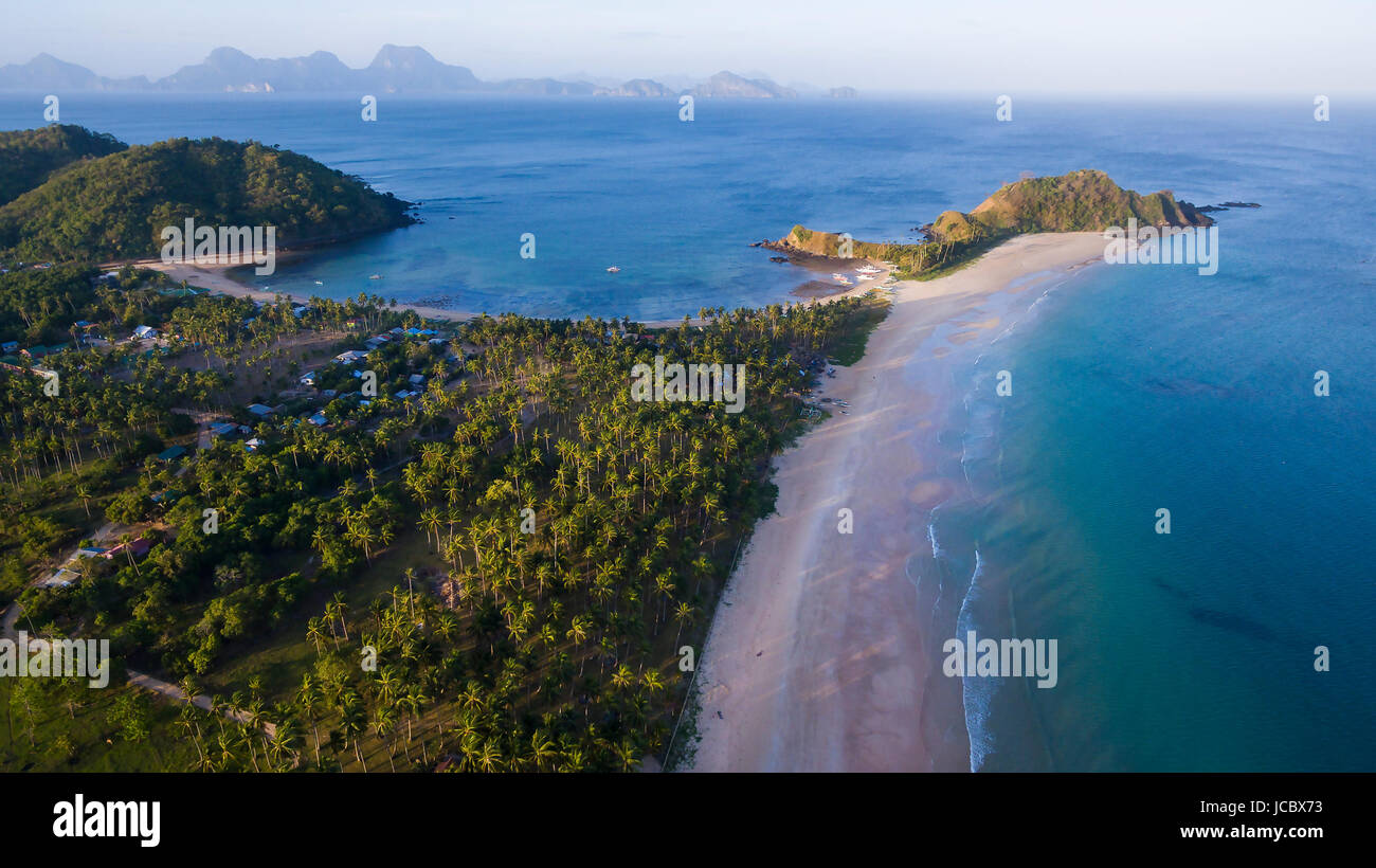 Paysage Photos des Îles Philippines vue aérienne Banque D'Images