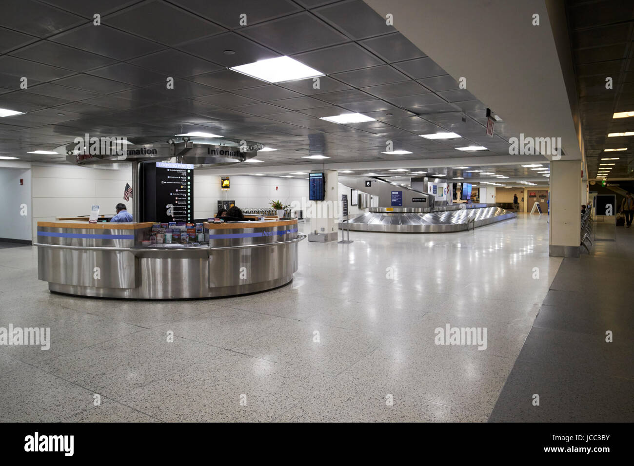 Assurance carousel et information de l'aéroport international Logan de Boston USA Banque D'Images