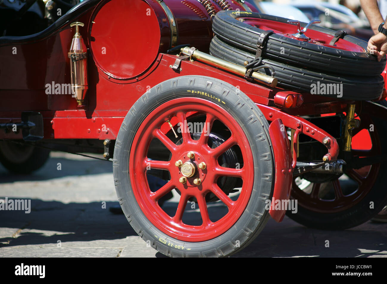 Fiat 501's voiture historique - automobiles en Italie, près de Sienne Banque D'Images