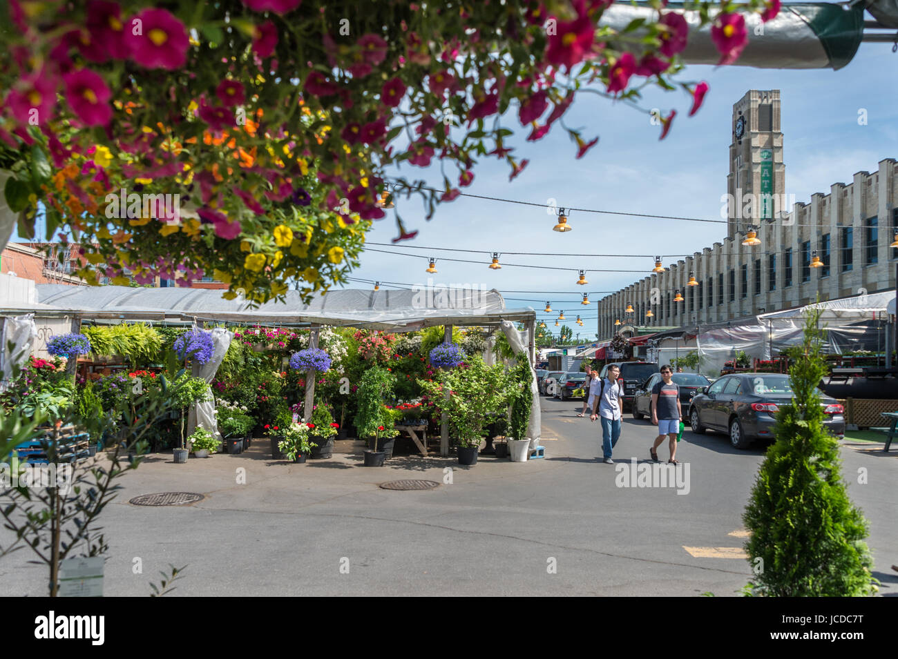 Marché Atwater à Montréal, QC, Canada (Juin 2017 Banque D'Images