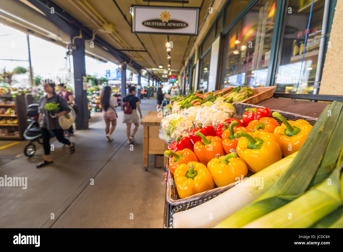 Marché Atwater à Montréal, QC, Canada (Juin 2017 Banque D'Images