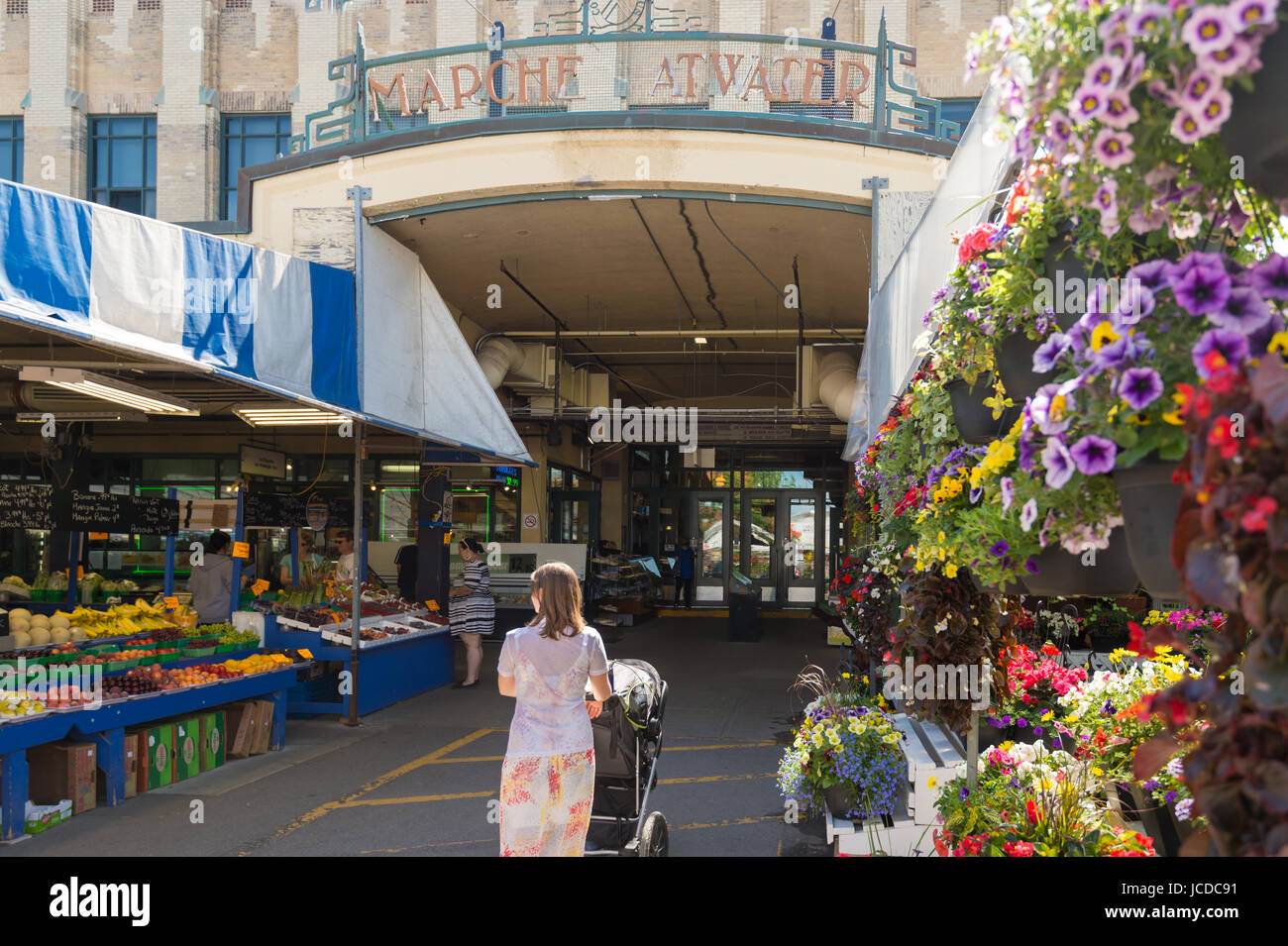 Marché Atwater à Montréal, QC, Canada (Juin 2017 Banque D'Images