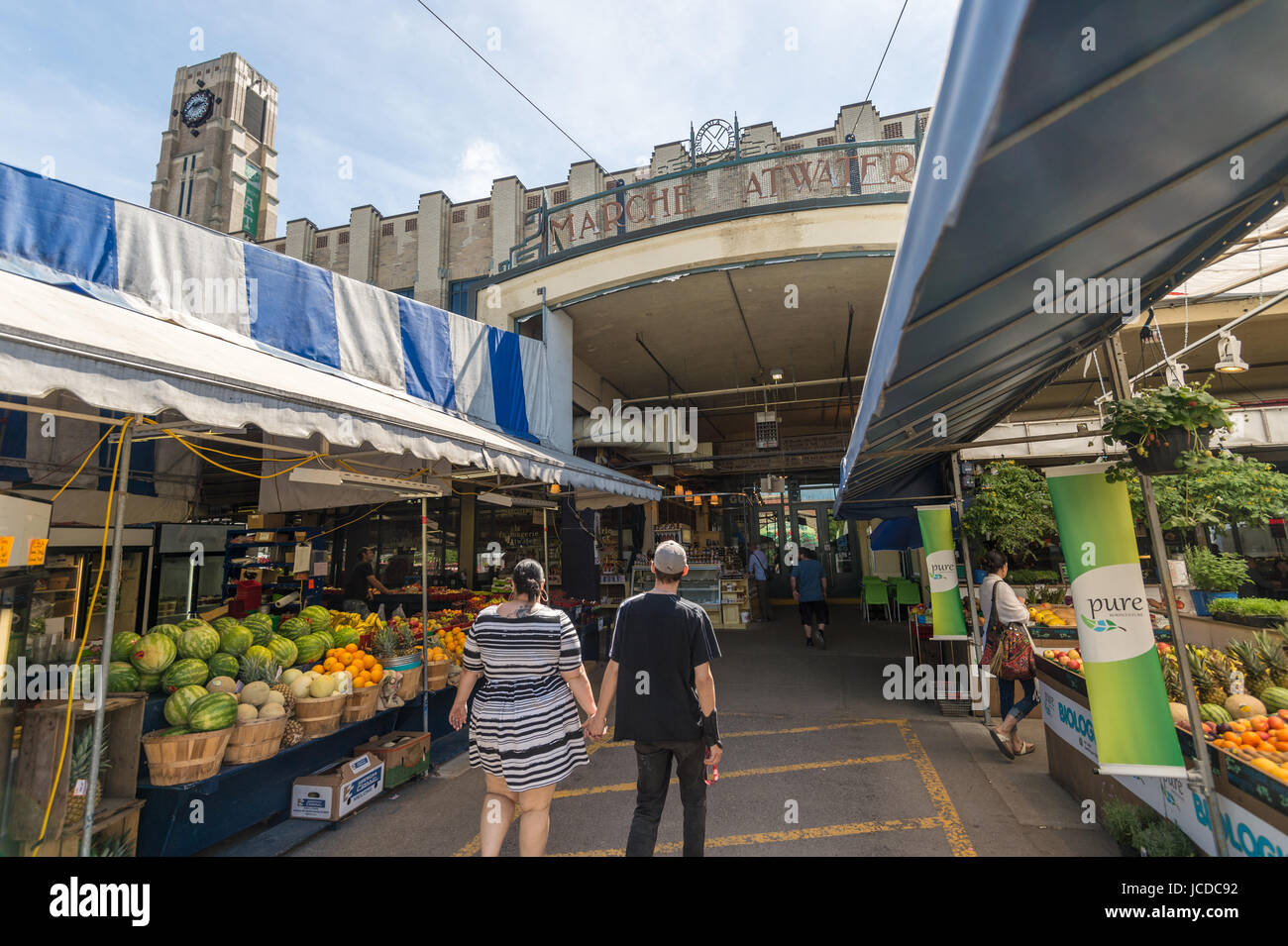 Marché Atwater à Montréal, QC, Canada (Juin 2017 Banque D'Images