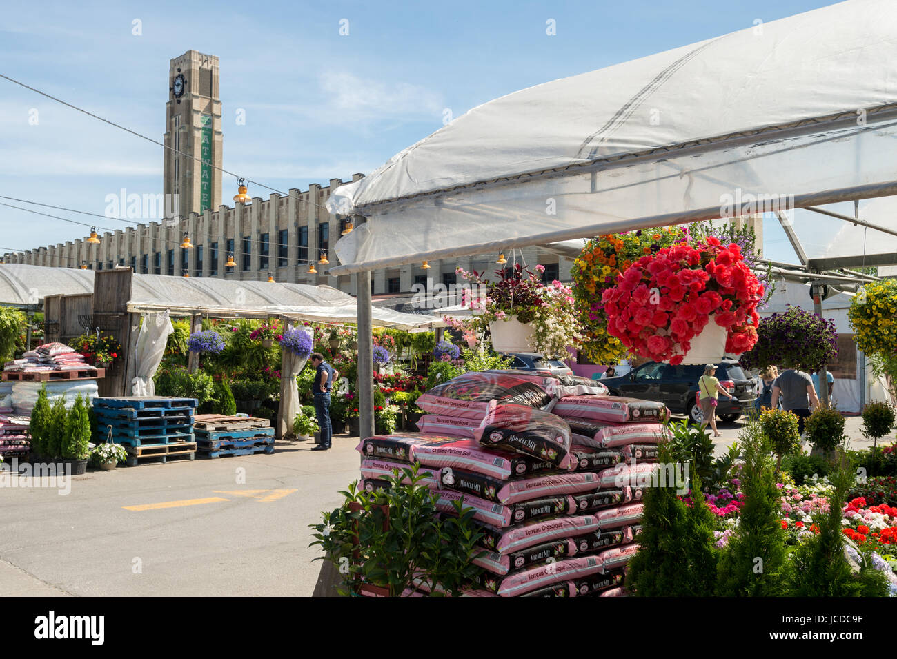 Marché Atwater à Montréal, QC, Canada (juin 2017) Banque D'Images