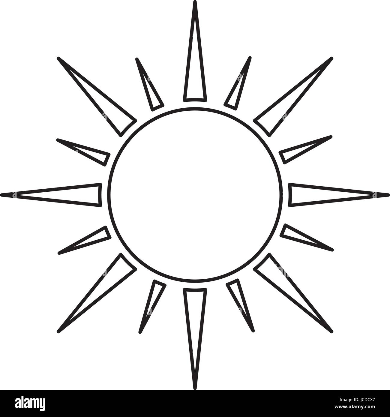 image d’icône de soleil Illustration de Vecteur