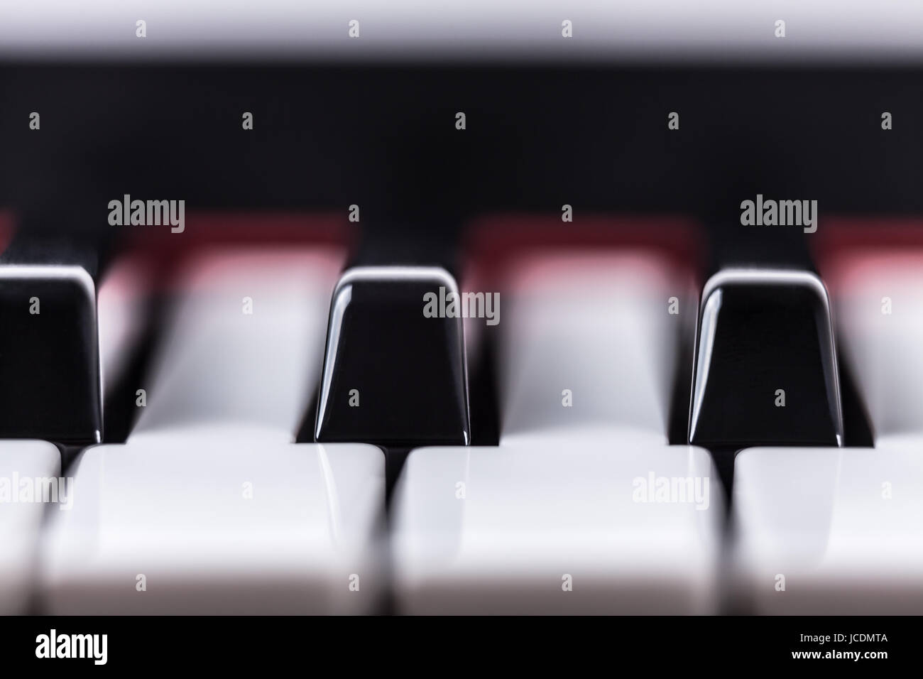 Détail de l'instrument de musique piano clavier. Banque D'Images