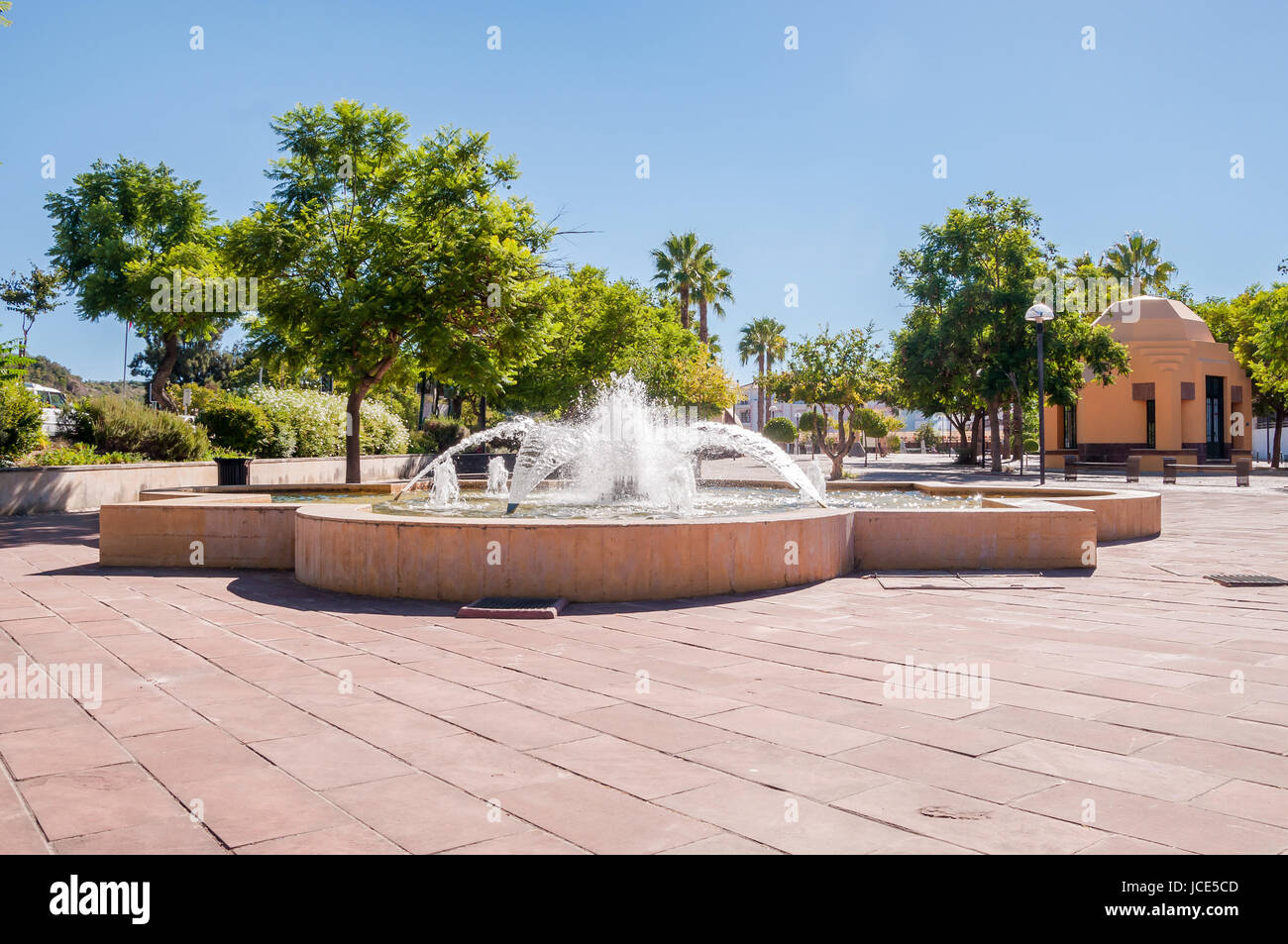 Fontaine de la place de la ville de Silves, Algarve, Portugal Banque D'Images