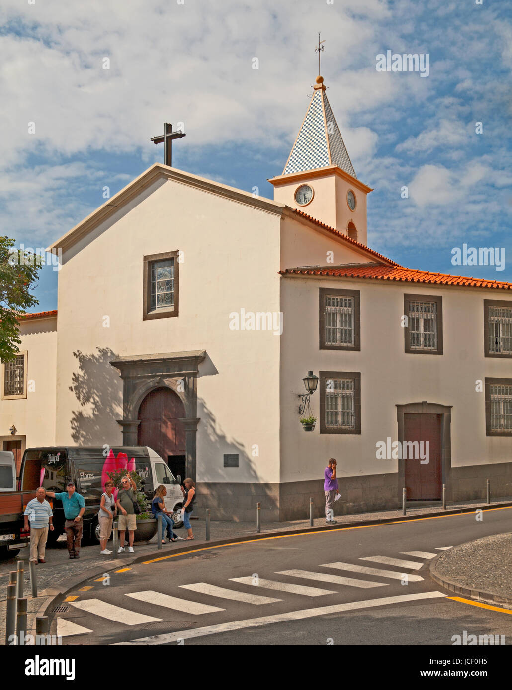 Camara de Lobos, Igreta église Nossa Senhora de Fatima, Madeira, Portugal, Banque D'Images