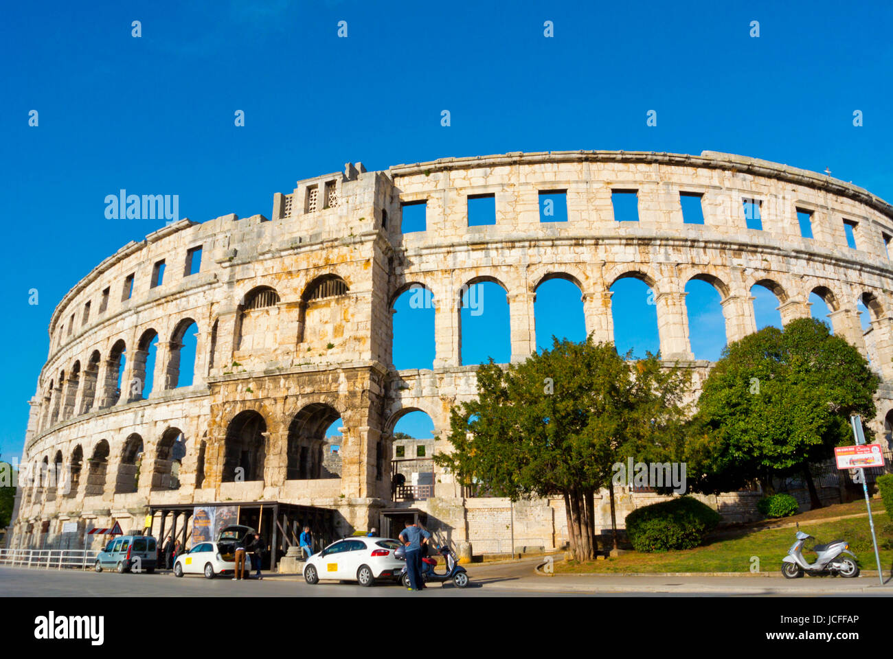 Pula Arena, époque romaine, l'amphithéâtre de Pula, Istrie, Croatie Banque D'Images