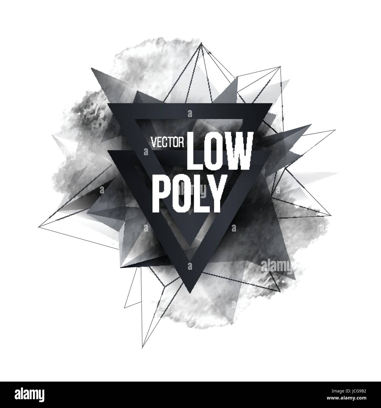 Polygone forme faible de la géométrie de l'affiche. Vector illustration Illustration de Vecteur